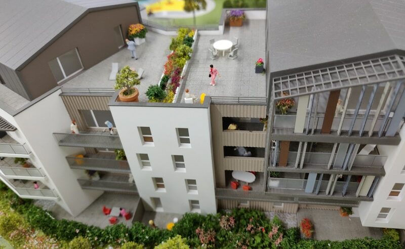 Maquette architecturale de promotion immobilière - Parc des Toriolets à Meythet