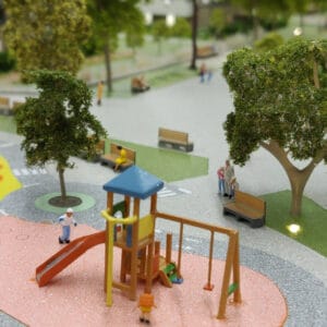 Maquette architecturale de promotion immobilière - Parc des Toriolets à Meythet