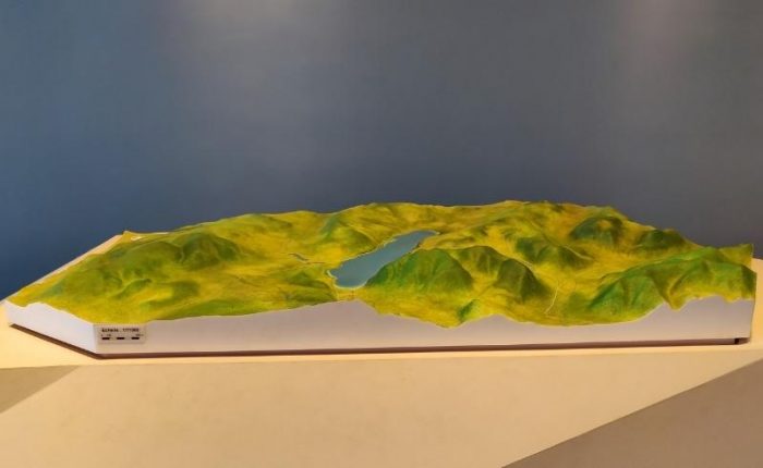 Maquette topographique du site du Lac de Paladru