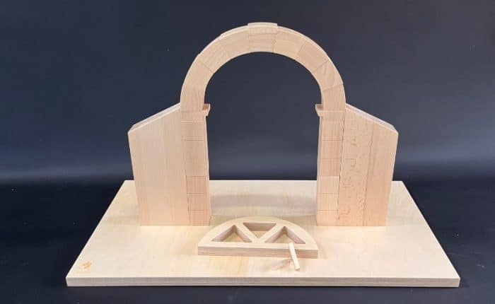 Voûte pédagogique en bois