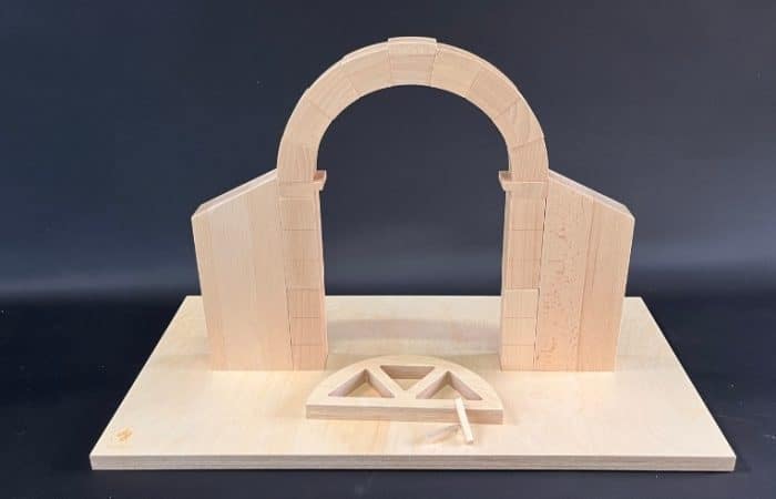 Voûte pédagogique en bois